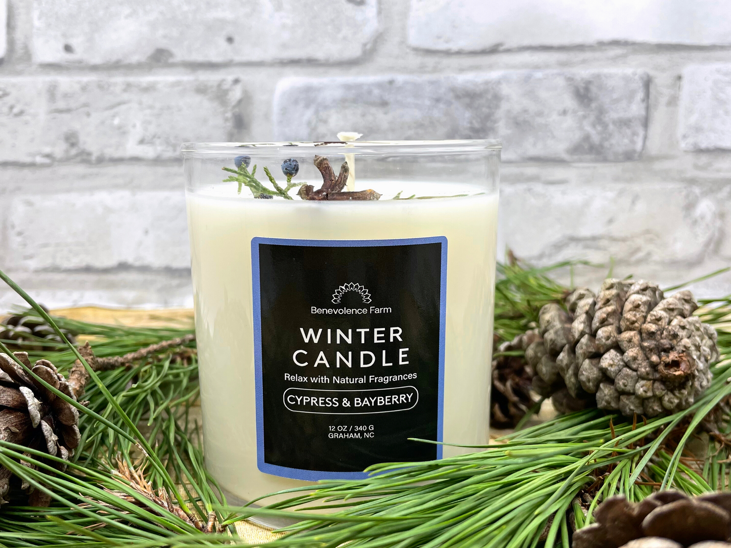 Cypress & Bayberry Soy Wax Candle